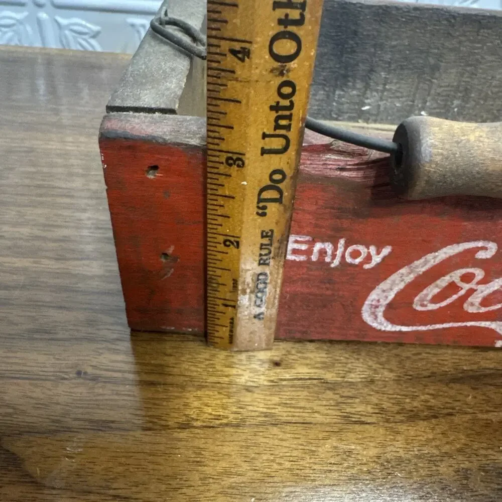 Handmade Coca-Cola Box With Handle Carrier
